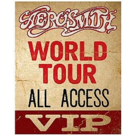 Enseigne AEROSMITH en métal World Tour