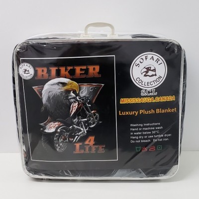 Couverture BIKER 4LIFE en peluche