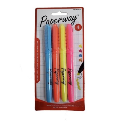 Surligneurs PAPERWAY paquet de 4