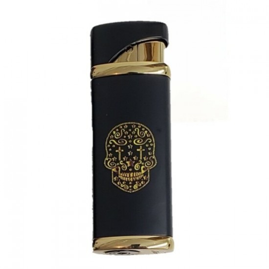 Briquet Calaveras Deluxe / Tête de mort et Croix