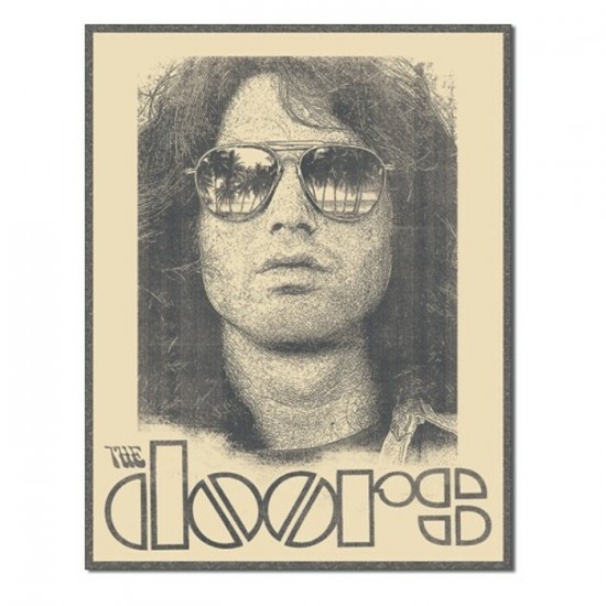 Enseigne The Doors en métal – Jim Morrison