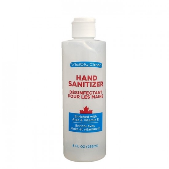 Désinfectant pour les mains en gel 8oz de Visibly Clean
