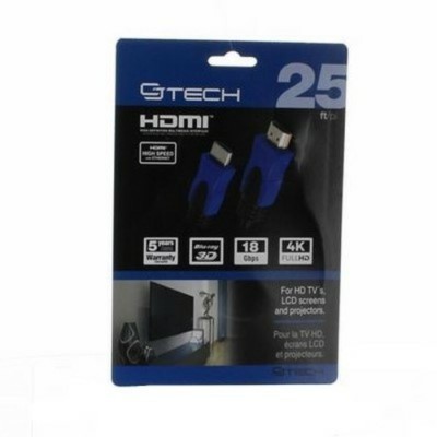 Câble HDMI 25 pieds 4K CJ Tech