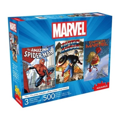 Casse-tête Marvel Ensemble de 3 X 500 mcx