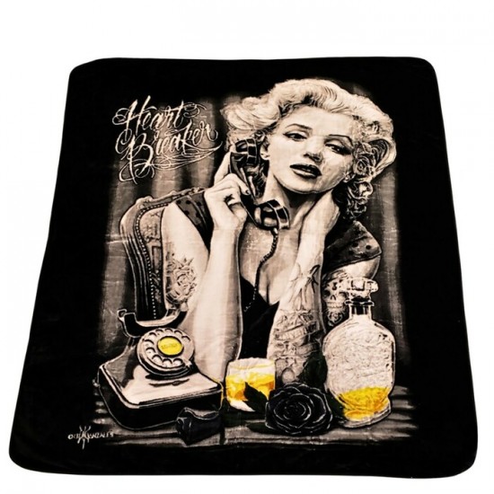 Couverture Marilyn en peluche Heart breaker