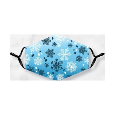 Couvre-visage réutilisable Flocons de neige
