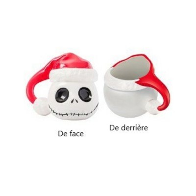 JACK SKELLINGTON Tasse Céramique 16oz  sculptée / Noël