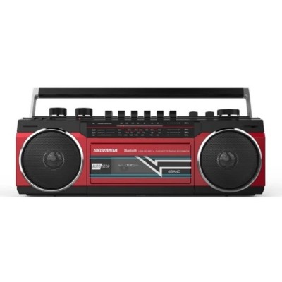 Portatif Bluetooth, Cassette, Radio FM, USB, SD de...