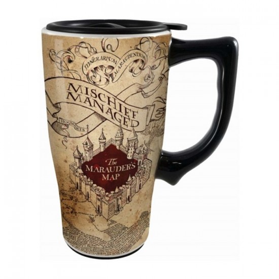 Tasse de Voyage Harry Potter en céramique 18oz / carte du Maraudeur (The Marauder's Map)