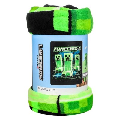 Jeté MINECRAFT en peluche 45" X 60"