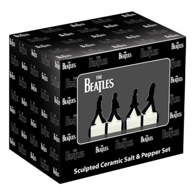 Ensemble Beatles sel et poivre en céramique Abbey Road Silhouettes