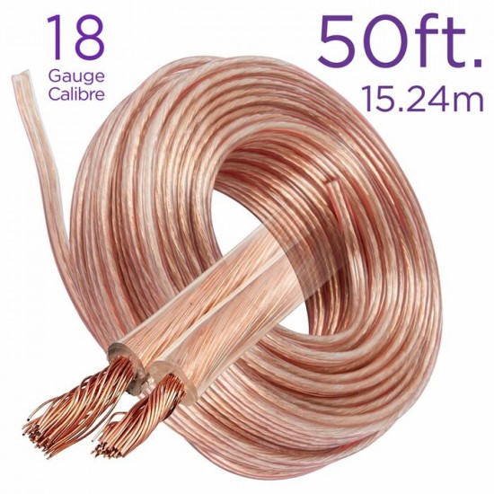 Câble pour haut-parleur 18-50'