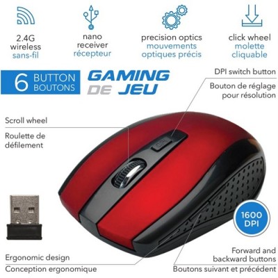 Souris Optique sans-fil 2.4GHz de jeu eLink CM524