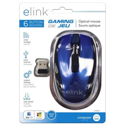 Souris Optique sans-fil 2.4GHz de jeu eLink CM524