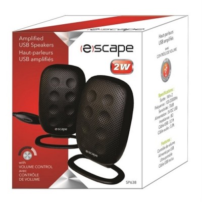 Haut-parleurs portables alimentés par USB Escape