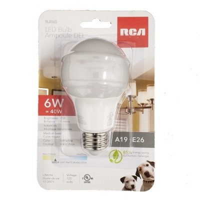 Ampoule DEL A19 6W (40W) de RCA 