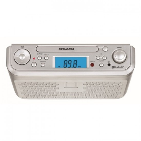 Radio Réveil Bluetooth, lecteur CD, sous comptoir Sylvania