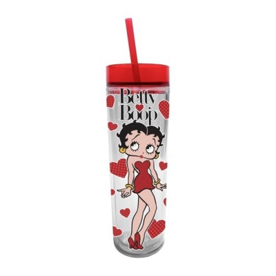 Grande tasse Betty Boop avec paille de 16oz