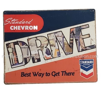Enseigne Standard Chevron en métal Drive