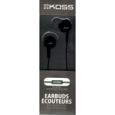 Écouteur bouton KOSS mains libres / Noir