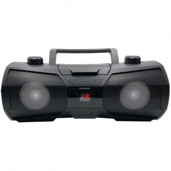 Portatif Bluetooth, Radio, CD Boombox avec éclairage LED de Sylvania