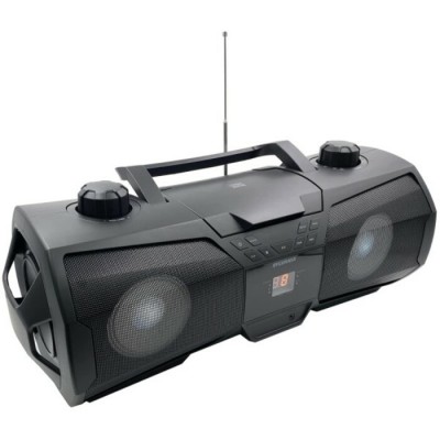 Portatif Bluetooth, Radio, CD Boombox avec éclairage LED de Sylvania