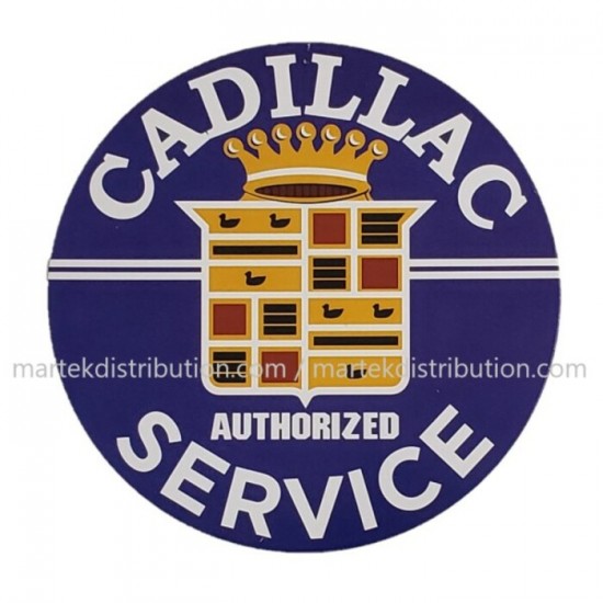 Enseigne Cadillac Ronde 12" Service