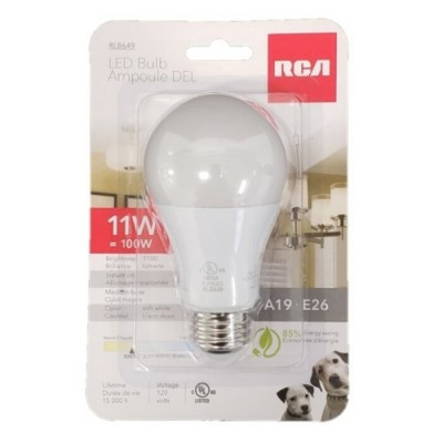 Ampoule DEL A19 11W (100W) de RCA 