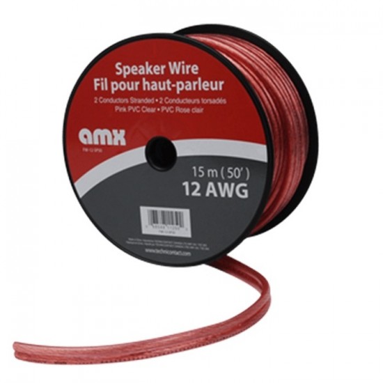 Câble pour haut-parleur 12 AWG (50' / 15m)
