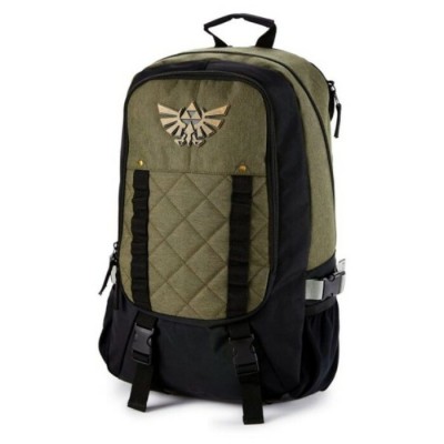 ZELDA  Sac à dos vert et noir avec sangle