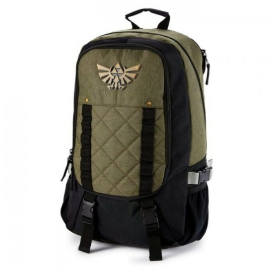 ZELDA  Sac à dos vert et noir avec sangle