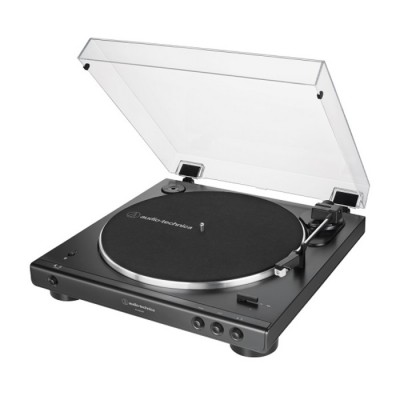 Table tournante stéréo sans fil entièrement automatique AT-LP60XBT-BK d'Audio-Technica