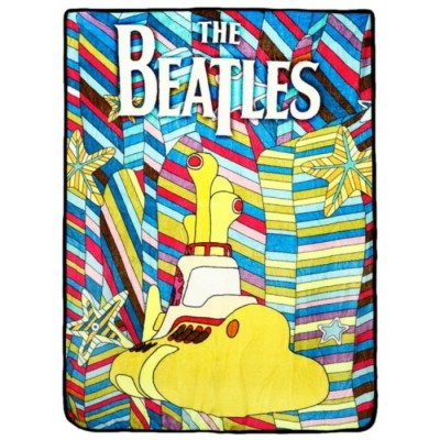 Jeté BEATLES en peluche Yellow Submarine