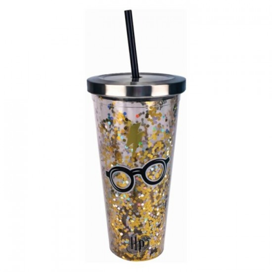 Verre à paillettes Harry Potter de 20oz / Lunettes