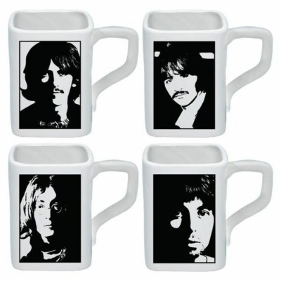 Ensemble Beatles de 4 tasses carré 12oz Album...