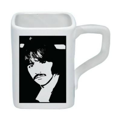 Ensemble Beatles de 4 tasses carré 12oz Album Blanc