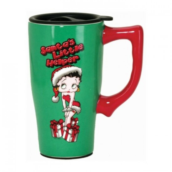 Tasse de Voyage Betty Boop en céramique 18oz / NOËL