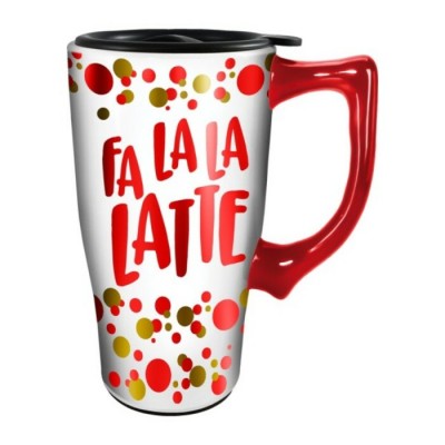 Tasse de Voyage FA LA LA LATTE en céramique