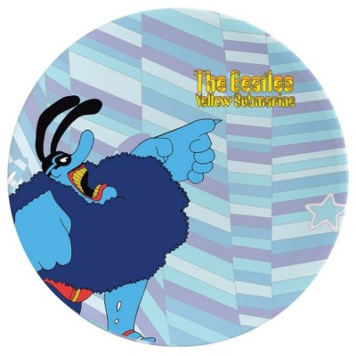 Ensemble Beatles de 4 assiettes en céramique de 10" Yellow Submarine