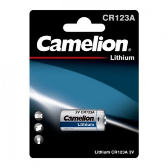 Pile CR123A Lithium 3 volts Camelion