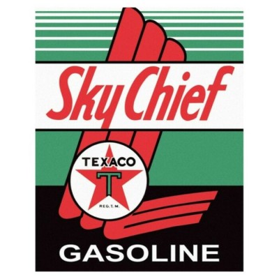 Enseigne Texaco en métal  / Sky Chief