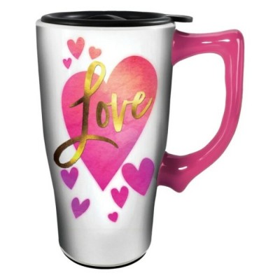 Tasse de Voyage LOVE en céramique 18oz
