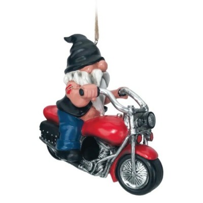 Nichoir Nain de Jardin sur Moto pour oiseaux