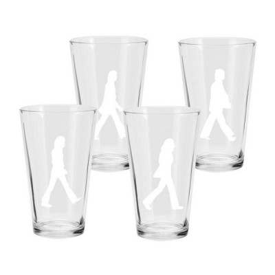 Ensemble de 4 verres - The Beatles / Abbey Road (16 oz)