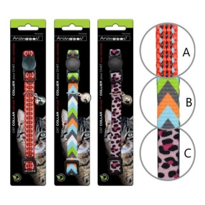 Collier pour chat ajustable avec clochette PEC6592
