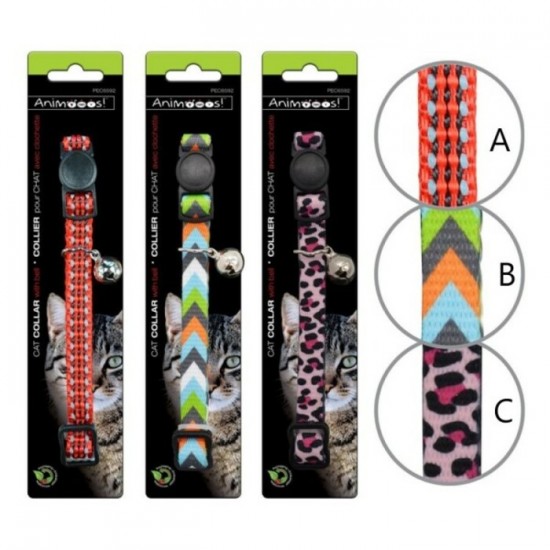 Collier pour chat ajustable avec clochette PEC6592