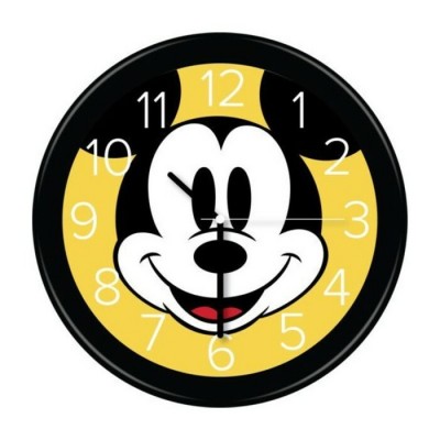 Horloge Mickey Mouse murale en plastique de 9,5