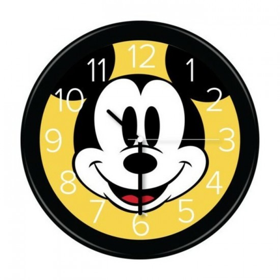 Horloge Mickey Mouse murale en plastique de 9,5"