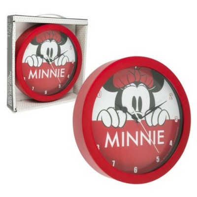 Horloge Minnie Mouse murale en plastique de 9,5"