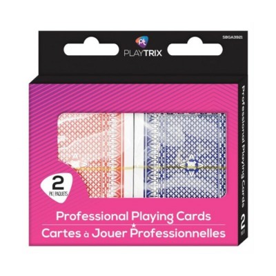 Jeu de cartes 100% plastique ensemble de 2 de Playtrix